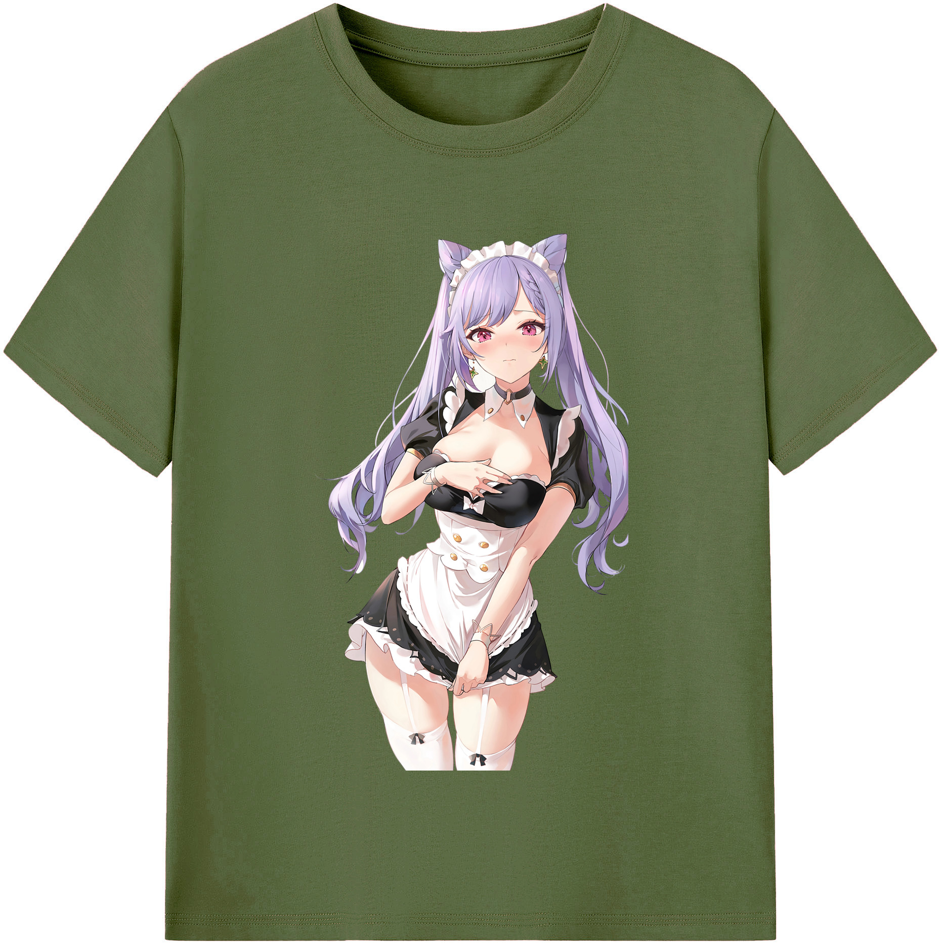 げんし神 刻晴 こくせい genshin Kokusei 綿100％半袖Tシャツ（フロントプリント）